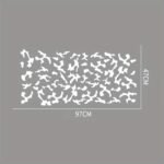 Set 2 stickere autoadezive Tuning in doua culori, model "Paint Stains", dimensiune 97 x 47 cm, culoare Negru + Alb - imagine 7