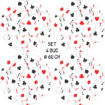 Set 4 Folii Imprimate Outdoor cu EcoSolvent, autoadezive, pentru decorarea jantelor auto, dimetru 60 cm, model FJT-01 - imagine 5