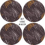 Set 4 Folii Imprimate Outdoor cu EcoSolvent, autoadezive, pentru decorarea jantelor auto, dimetru 60 cm, model FJT-03 - imagine 3