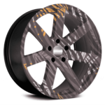 Set 4 Folii Imprimate Outdoor cu EcoSolvent, autoadezive, pentru decorarea jantelor auto, dimetru 60 cm, model FJT-03 - imagine 4