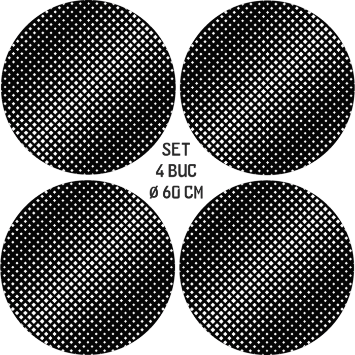 Set 4 Folii Imprimate Outdoor cu EcoSolvent, autoadezive, pentru decorarea jantelor auto, dimetru 60 cm, model FJT-05 - imagine 5