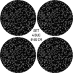 Set 4 Folii Imprimate Outdoor cu EcoSolvent, autoadezive, pentru decorarea jantelor auto, dimetru 60 cm, model FJT-06 - imagine 5