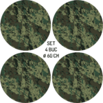 Set 4 Folii Imprimate Outdoor cu EcoSolvent, autoadezive, pentru decorarea jantelor auto, dimetru 60 cm, model FJT-07 - imagine 5