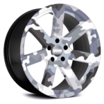 Set 4 Folii Imprimate Outdoor cu EcoSolvent, autoadezive, pentru decorarea jantelor auto, dimetru 60 cm, model FJT-08 - imagine 3