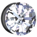 Set 4 Folii Imprimate Outdoor cu EcoSolvent, autoadezive, pentru decorarea jantelor auto, dimetru 60 cm, model FJT-08 - imagine 4