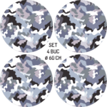 Set 4 Folii Imprimate Outdoor cu EcoSolvent, autoadezive, pentru decorarea jantelor auto, dimetru 60 cm, model FJT-08 - imagine 5