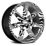 Set 4 Folii Imprimate Outdoor cu EcoSolvent, autoadezive, pentru decorarea jantelor auto, dimetru 60 cm, model FJT-09 - imagine 3