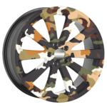 Set 4 Folii Imprimate Outdoor cu EcoSolvent, autoadezive, pentru decorarea jantelor auto, dimetru 60 cm, model FJT-10 - imagine 3