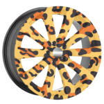 Set 4 Folii Imprimate Outdoor cu EcoSolvent, autoadezive, pentru decorarea jantelor auto, dimetru 60 cm, model FJT-12 - imagine 3