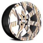 Set 4 Folii Imprimate Outdoor cu EcoSolvent, autoadezive, pentru decorarea jantelor auto, dimetru 60 cm, model FJT-14 - imagine 3