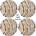 Set 4 Folii Imprimate Outdoor cu EcoSolvent, autoadezive, pentru decorarea jantelor auto, dimetru 60 cm, model FJT-14 - imagine 5