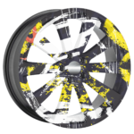 Set 4 Folii Imprimate Outdoor cu EcoSolvent, autoadezive, pentru decorarea jantelor auto, dimetru 60 cm, model FJT-16 - imagine 4