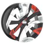 Set 4 Folii Imprimate Outdoor cu EcoSolvent, autoadezive, pentru decorarea jantelor auto, dimetru 60 cm, model FJT-17 - imagine 4