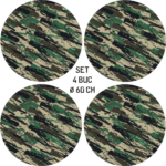 Set 4 Folii Imprimate Outdoor cu EcoSolvent, autoadezive, pentru decorarea jantelor auto, dimetru 60 cm, model FJT-19 - imagine 5