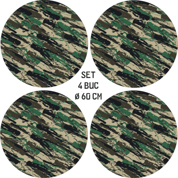 Set 4 Folii Imprimate Outdoor cu EcoSolvent, autoadezive, pentru decorarea jantelor auto, dimetru 60 cm, model FJT-19 - imagine 5