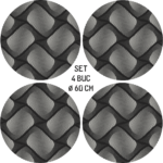 Set 4 Folii Imprimate Outdoor cu EcoSolvent, autoadezive, pentru decorarea jantelor auto, dimetru 60 cm, model FJT-22 - imagine 5