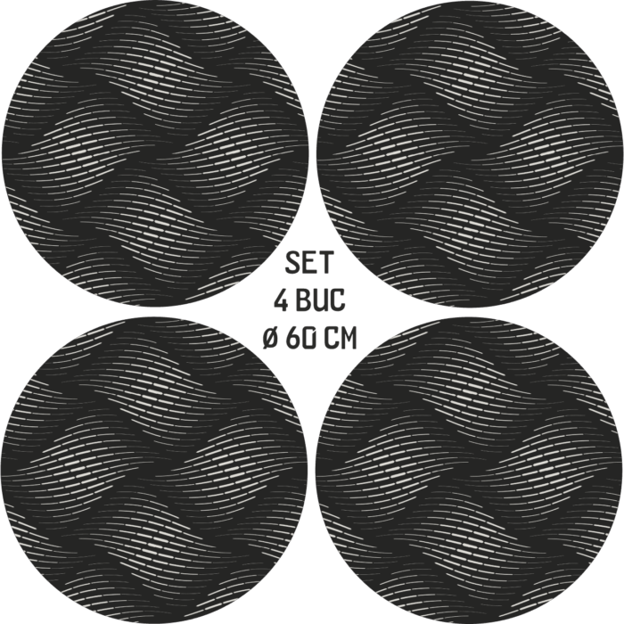 Set 4 Folii Imprimate Outdoor cu EcoSolvent, autoadezive, pentru decorarea jantelor auto, dimetru 60 cm, model FJT-23 - imagine 5