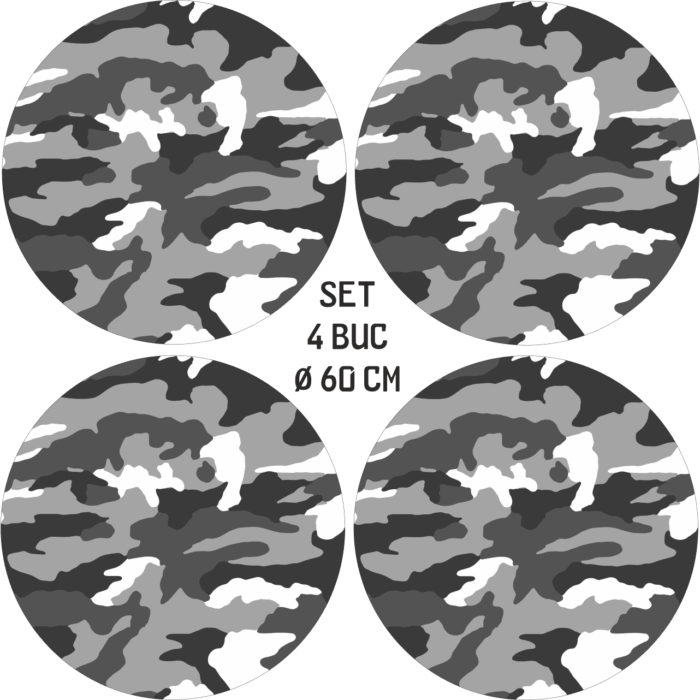 Set 4 Folii Imprimate Outdoor cu EcoSolvent, autoadezive, pentru decorarea jantelor auto, dimetru 60 cm, model FJT-24 - imagine 5