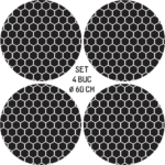 Set 4 Folii Imprimate Outdoor cu EcoSolvent, autoadezive, pentru decorarea jantelor auto, dimetru 60 cm, model FJT-26 - imagine 5