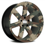 Set 4 Folii Imprimate Outdoor cu EcoSolvent, autoadezive, pentru decorarea jantelor auto, dimetru 60 cm, model FJT-27 - imagine 4