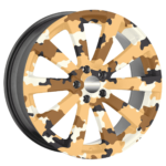 Set 4 Folii Imprimate Outdoor cu EcoSolvent, autoadezive, pentru decorarea jantelor auto, dimetru 60 cm, model FJT-28 - imagine 4