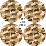 Set 4 Folii Imprimate Outdoor cu EcoSolvent, autoadezive, pentru decorarea jantelor auto, dimetru 60 cm, model FJT-28 - imagine 5