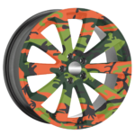 Set 4 Folii Imprimate Outdoor cu EcoSolvent, autoadezive, pentru decorarea jantelor auto, dimetru 60 cm, model FJT-29 - imagine 3