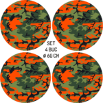 Set 4 Folii Imprimate Outdoor cu EcoSolvent, autoadezive, pentru decorarea jantelor auto, dimetru 60 cm, model FJT-29 - imagine 5