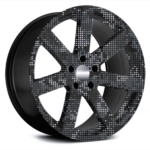 Set 4 Folii Imprimate Outdoor cu EcoSolvent, autoadezive, pentru decorarea jantelor auto, dimetru 60 cm, model FJT-31 - imagine 3