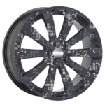 Set 4 Folii Imprimate Outdoor cu EcoSolvent, autoadezive, pentru decorarea jantelor auto, dimetru 60 cm, model FJT-31 - imagine 4