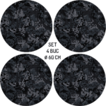 Set 4 Folii Imprimate Outdoor cu EcoSolvent, autoadezive, pentru decorarea jantelor auto, dimetru 60 cm, model FJT-31 - imagine 5