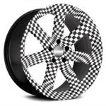 Set 4 Folii Imprimate Outdoor cu EcoSolvent, autoadezive, pentru decorarea jantelor auto, dimetru 60 cm, model FJT-32 - imagine 3