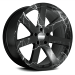 Set 4 Folii Imprimate Outdoor cu EcoSolvent, autoadezive, pentru decorarea jantelor auto, dimetru 60 cm, model FJT-34 - imagine 3