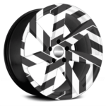 Set 4 Folii Imprimate Outdoor cu EcoSolvent, autoadezive, pentru decorarea jantelor auto, dimetru 60 cm, model FJT-37 - imagine 3