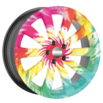 Set 4 Folii Imprimate Outdoor cu EcoSolvent, autoadezive, pentru decorarea jantelor auto, dimetru 60 cm, model FJT-39 - imagine 3