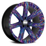 Set 4 Folii Imprimate Outdoor cu EcoSolvent, autoadezive, pentru decorarea jantelor auto, dimetru 60 cm, model FJT-42 - imagine 3