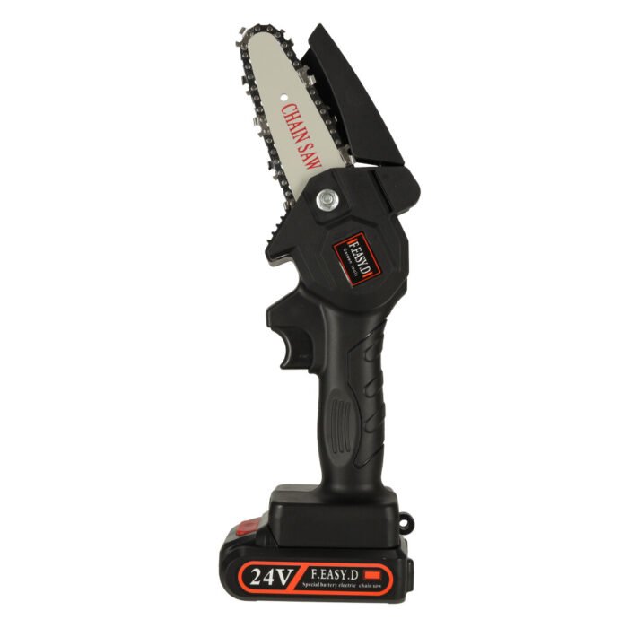 Mini ferastrau electric cu lant, baterie de 24V si valiza de transport - imagine 13