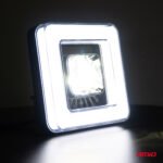 Proiector LED cu Angel Eye model AWL57, pozitie, semnalizare, faza lunga/scurta, pentru Off-Road, ATV, SSV, putere 45W, 8000lm, tensiune 9-36V, dimensiuni 114,5 x 114,5 x 51 mm - imagine 3