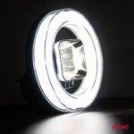 Proiector LED cu Angel Eye model AWL58, pozitie, semnalizare, faza lunga/scurta, pentru Off-Road, ATV, SSV, putere 45W, 8000lm, tensiune 9-36V, dimensiuni 114,5 x 114,5 x 52 mm - imagine 4