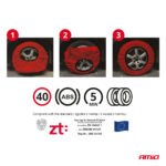 Set 2 lanturi de zapada textile, marime M, omologate EN16662-1 si Onorm V5121 - imagine 6