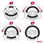 Husa volan auto, model SWC-61, marime M, dimaetru volan 37-39 cm - imagine 6