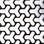 Set 2 folii autoadezive decupate pentru decorarea stopurilor auto, dimensiune 2 x 48 x 30cm, culoare Negru Mat, model HONEYCOMB TRIANGLE - imagine 6