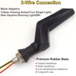 Set 2 lampi Semnalizare Moto, model BUMERANG, cu 2 functii, pozitie si semnalizare, tensiune 12V - imagine 5