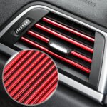 Rola Ornament Auto de tip "U" pentru muchii sau grila ventilatie, 15m liniari, culoare Rosie - imagine 3